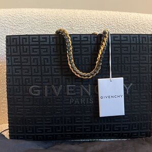 Givenchy G-Tote Medium Shopping Bag in 4G Logo Canvas with Chain Handles (NEW!)